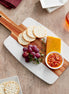 Personalized Acacia Wood and Marble Serving Board