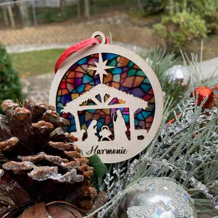 Personalized Nativity Ornament