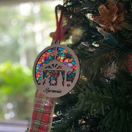 Personalized Nativity Ornament