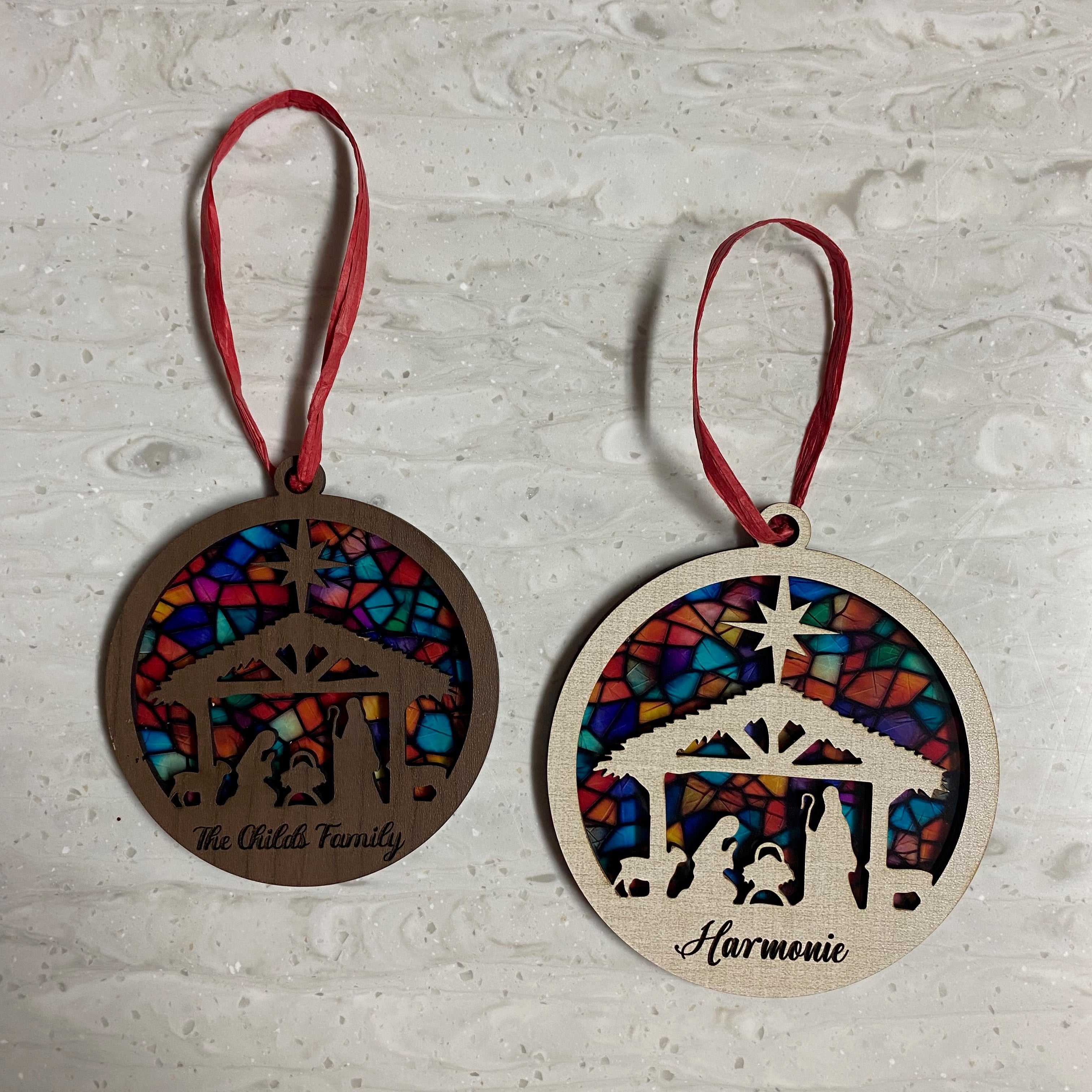 Personalized Nativity Ornament