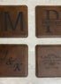 Personalized Square Leatherette Coasters